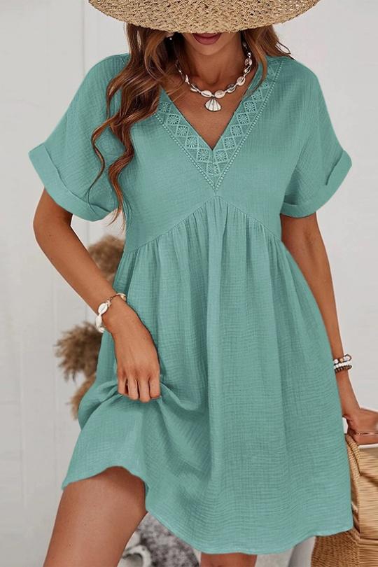 Midi dresses Women Green water ISSYMA 1848 Efashion Paris