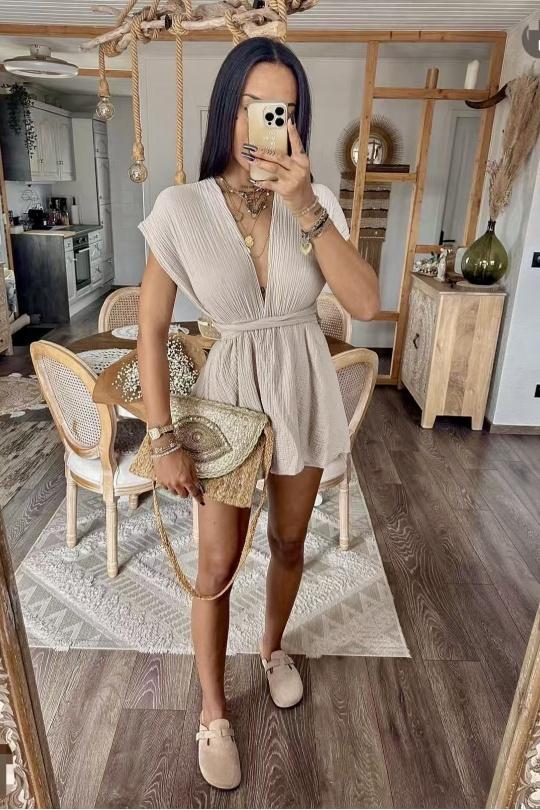 Combinaisons Femme Beige ISSYMA 8005 Efashion Paris