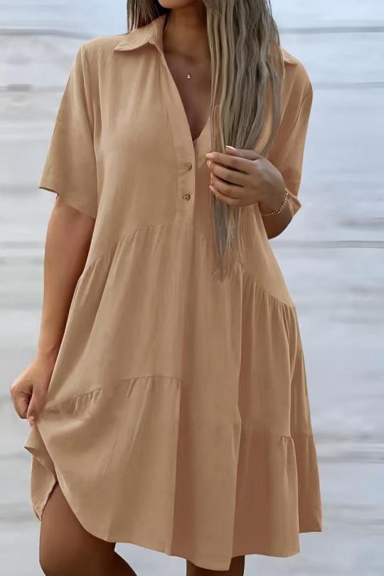 Robes mi-longues Femme Camel ISSYMA 8015 Efashion Paris