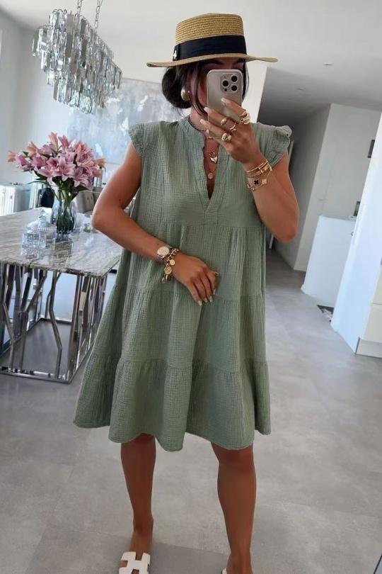 Abiti al polpaccio Donna Khaki ISSYMA 5139 Efashion Paris