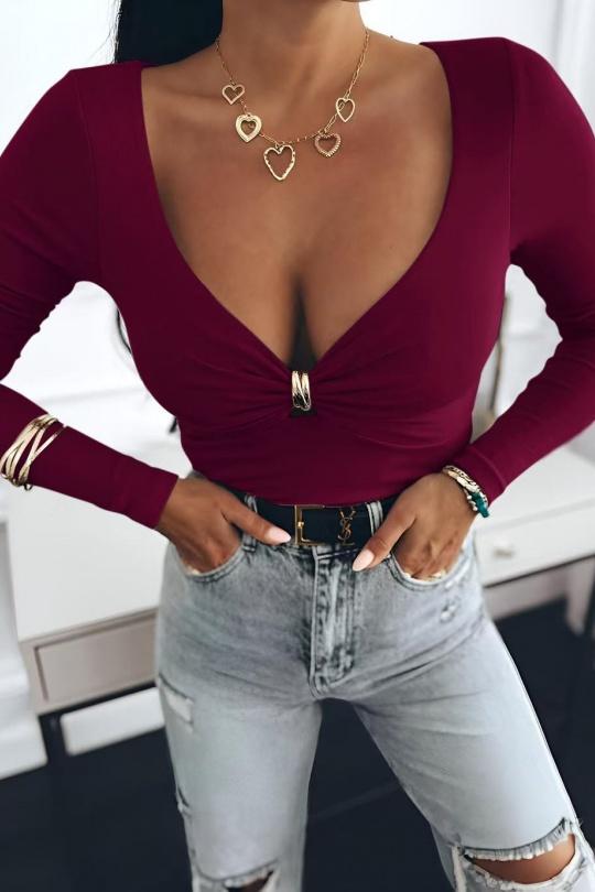 Tops Femme Bordeau/Rouge ISSYMA 2703 Efashion Paris