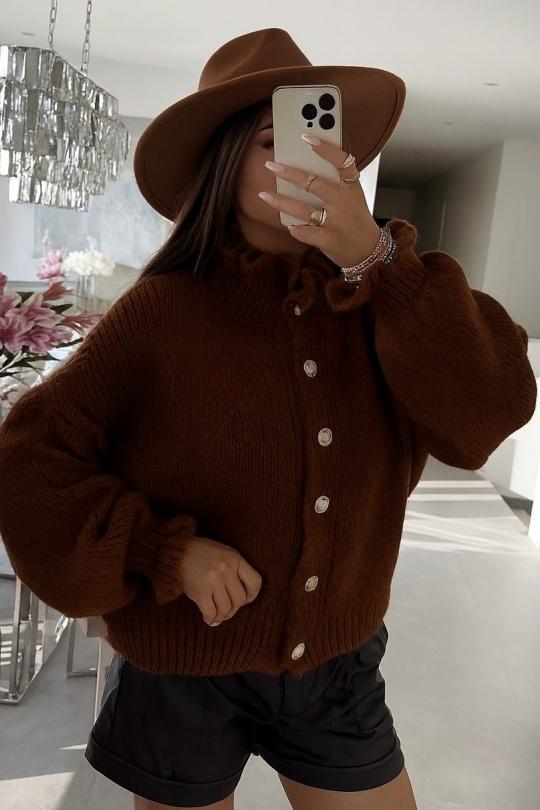 Gilets Femme Marron ISSYMA 2755 Efashion Paris