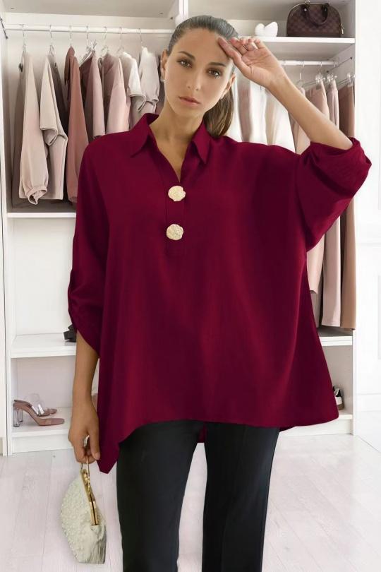Camicette Donna Bordeaux/Red ISSYMA 2694 Efashion Paris