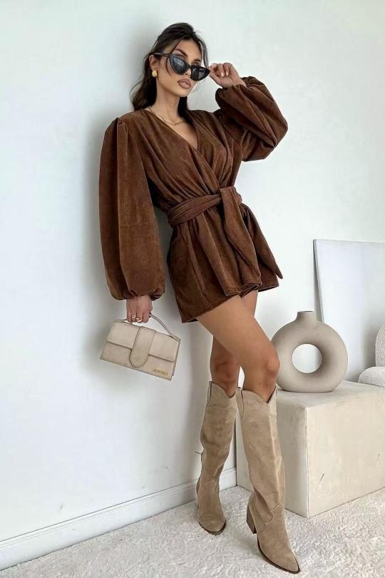 Combinaisons Femme Marron ISSYMA 8187 Efashion Paris