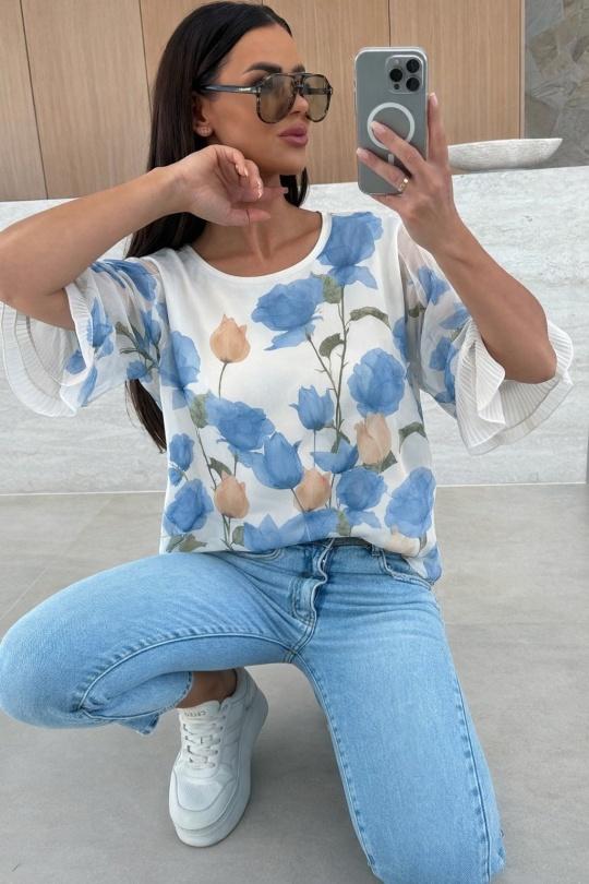 Blouses Femme Bleu ciel ISSYMA 15012 Efashion Paris