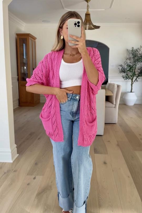 Gilets Femme Rose ISSYMA 3051 Efashion Paris