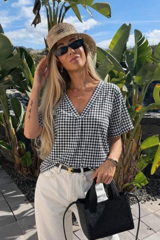 Tops Femme Bleu ciel ISSYMA 8628 Efashion Paris