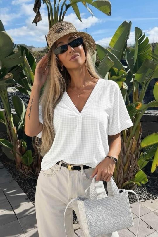 Tops Femme Bleu ciel ISSYMA 8628 Efashion Paris
