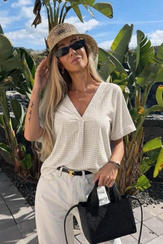 Tops Femme Bleu ciel ISSYMA 8628 Efashion Paris