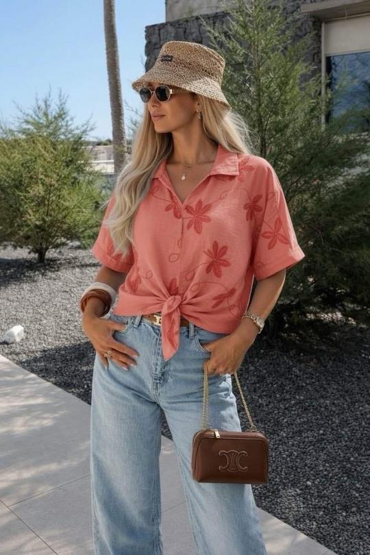 Tops Femme Rouge clair ISSYMA 9985 Efashion Paris