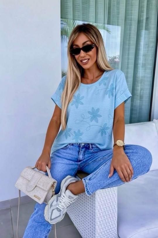 Tops Femme Bleu ciel ISSYMA 9986 Efashion Paris