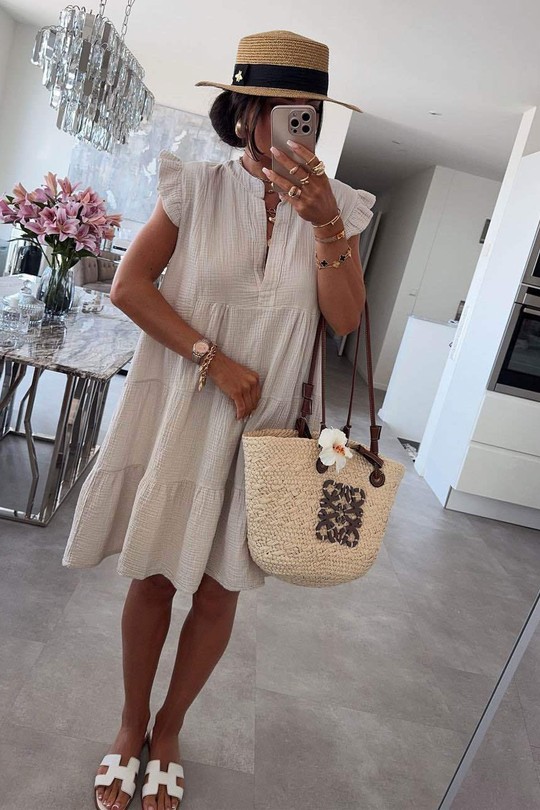 Robes mi-longues Femme Rose ISSYMA 718 Efashion Paris