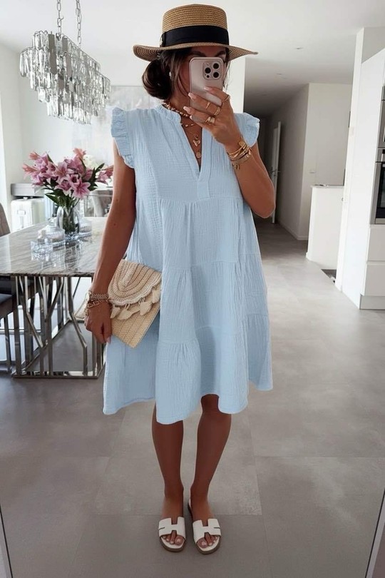 Robes mi-longues Femme Rose ISSYMA 718 Efashion Paris