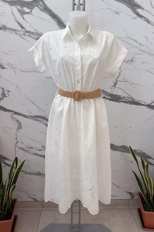 Robes longues Femme Blanc ISSYMA 5546 Efashion Paris