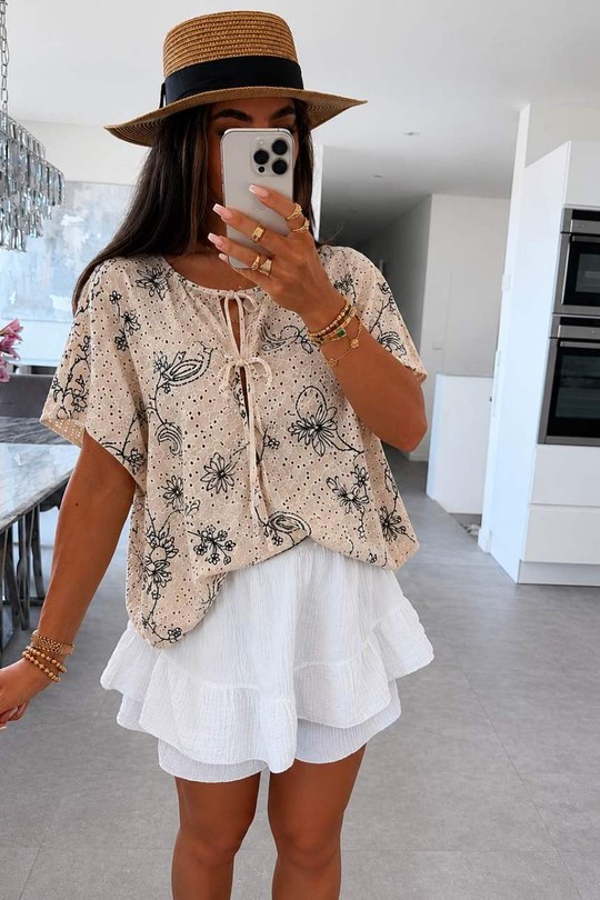Chemises Femme Jaune ISSYMA 751 Efashion Paris