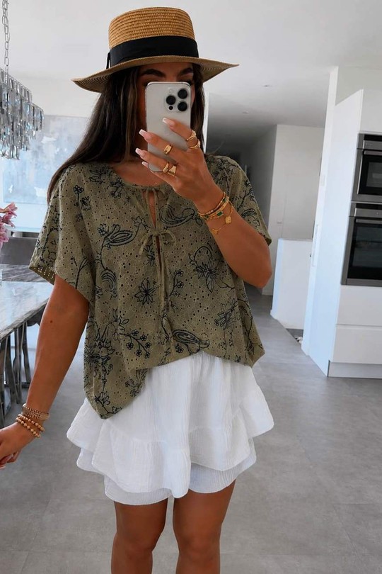 Chemises Femme Jaune ISSYMA 751 Efashion Paris