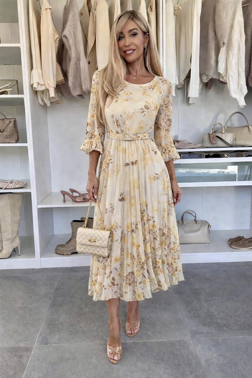 Robes longues Femme Jaune ISSYMA 15011 #c Efashion Paris