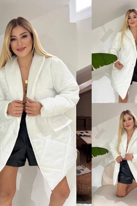 Doudounes Femme Blanc GUAS COLLECTION DNE101 Efashion Paris