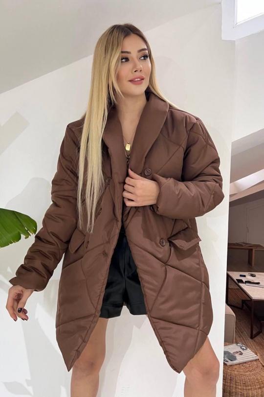 Doudounes Femme Blanc GUAS COLLECTION DNE101 Efashion Paris