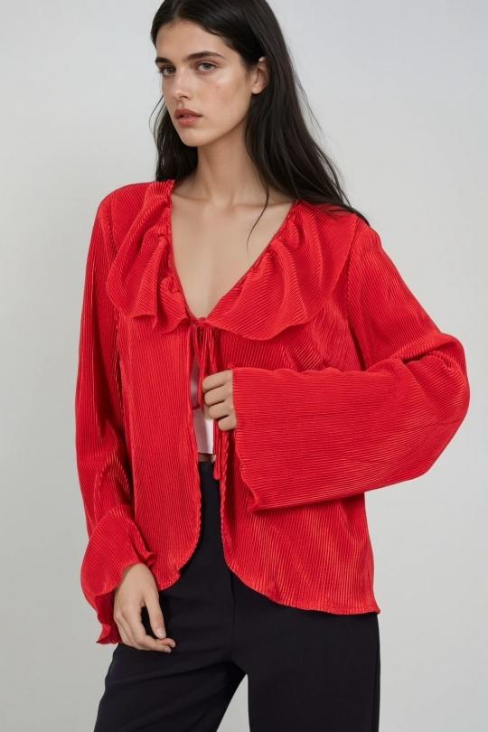 Tops Femme Rouge GUAS COLLECTION TP130 Efashion Paris