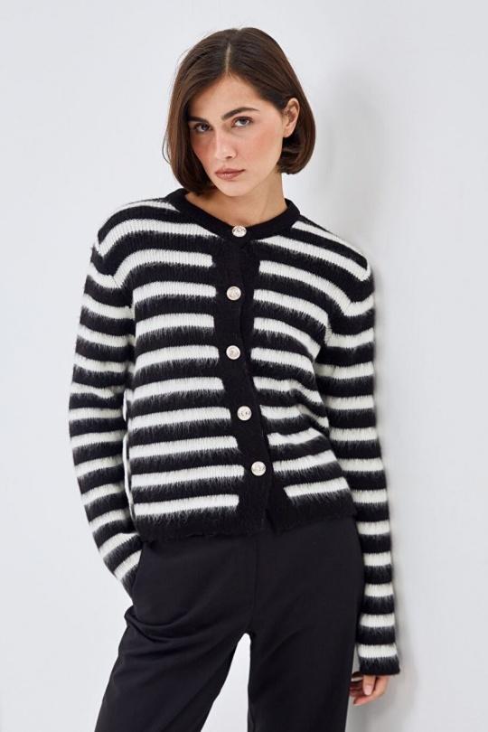 Gilets Femme Noir GUAS COLLECTION PL167 Efashion Paris
