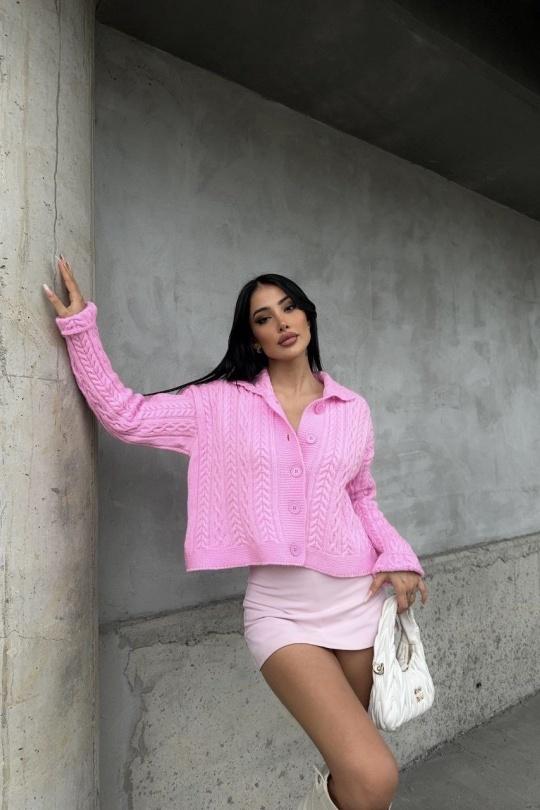 Gilets Femme Rose GUAS COLLECTION PL168 Efashion Paris