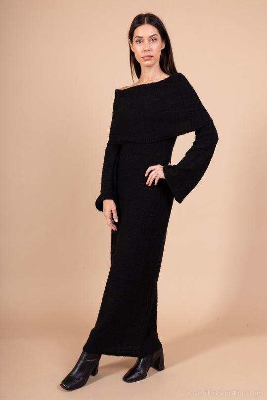 Abiti maxi Donna Black GUAS COLLECTION RB 161 Efashion Paris