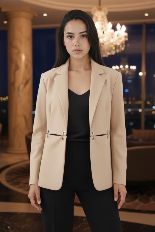 Jackets Women Brown GUAS COLLECTION VST240 Efashion Paris