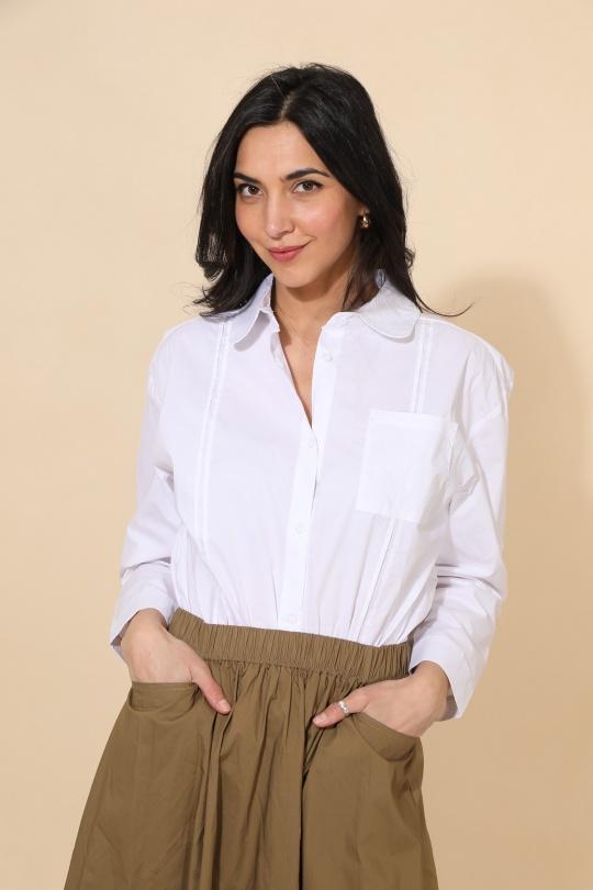 Chemises Femme Couleurs mélangées BLEUET DE PARIS FY019 Efashion Paris