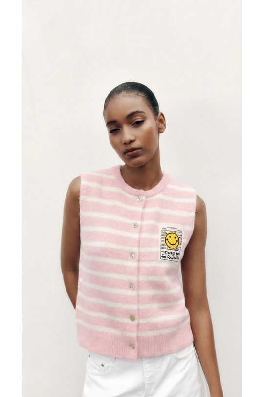 Gilets Femme Jaune DIVATEX 06SC175 Efashion Paris