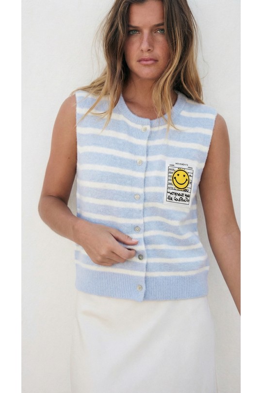 Gilets Femme Jaune DIVATEX 06SC175 Efashion Paris