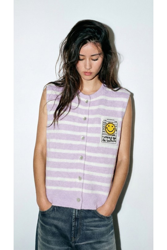 Gilets Femme Jaune DIVATEX 06SC175 Efashion Paris