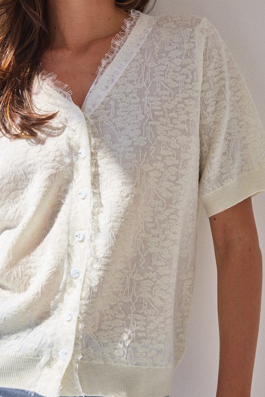 Tops Femme Blanc DIVATEX 06FF27 Efashion Paris