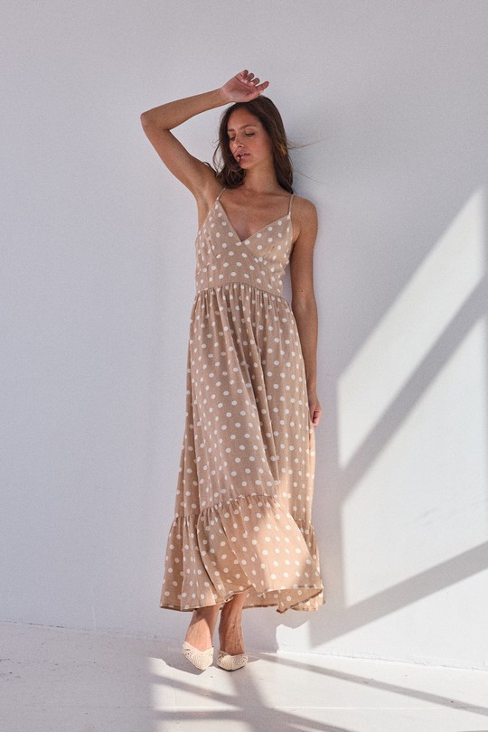 Robes longues Femme Marron DIVATEX 06CH353 Efashion Paris