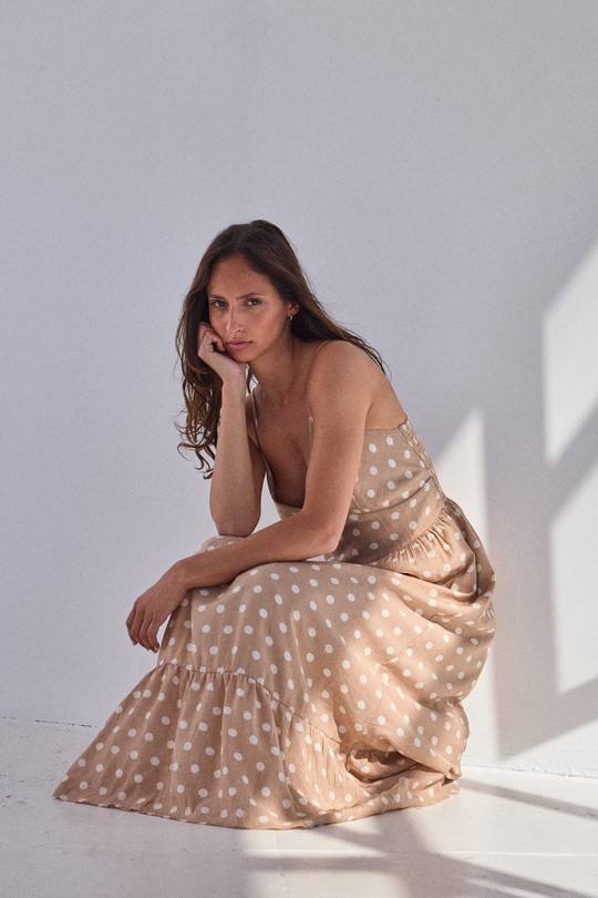 Robes longues Femme Marron DIVATEX 06CH353 Efashion Paris