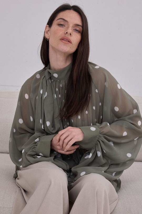 Blouses Femme Kaki DIVATEX 06ST07 Efashion Paris