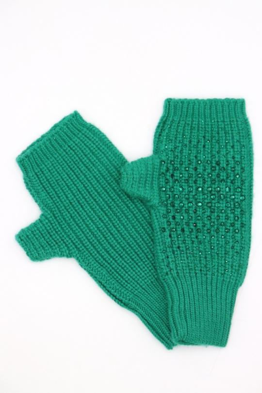 Gants Accessoires Vert Lil Moon GT1000 Efashion Paris