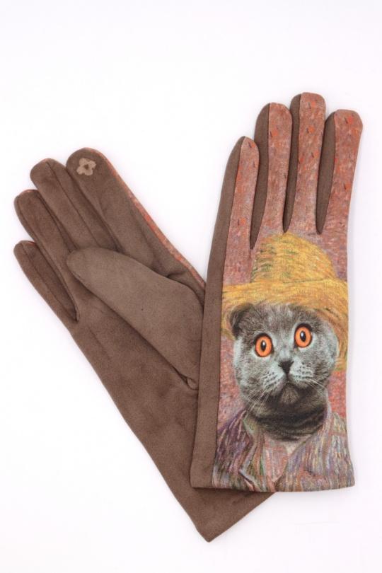 Guantes Complementos Taupe Lil Moon GT22-2 Efashion Paris