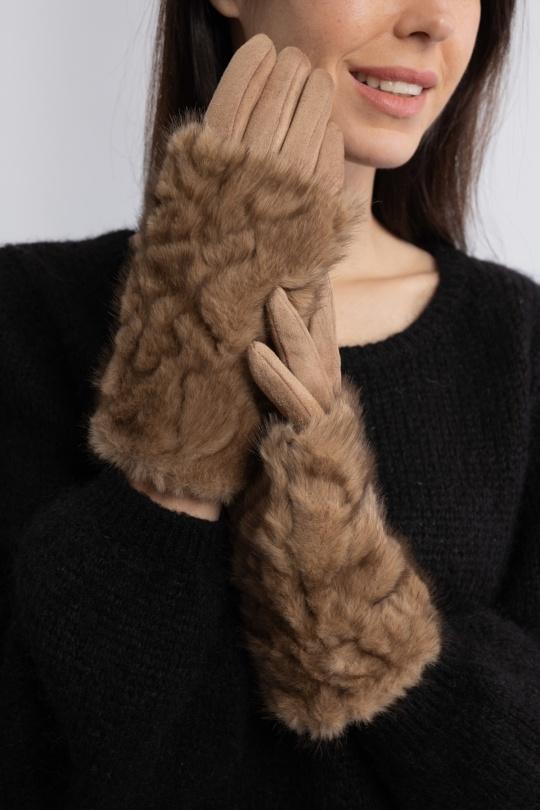 Gants Accessoires Taupe Lil Moon 490234 Efashion Paris