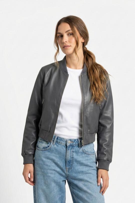 Vestes  Femme Anthracite Kzell 8667 Efashion Paris