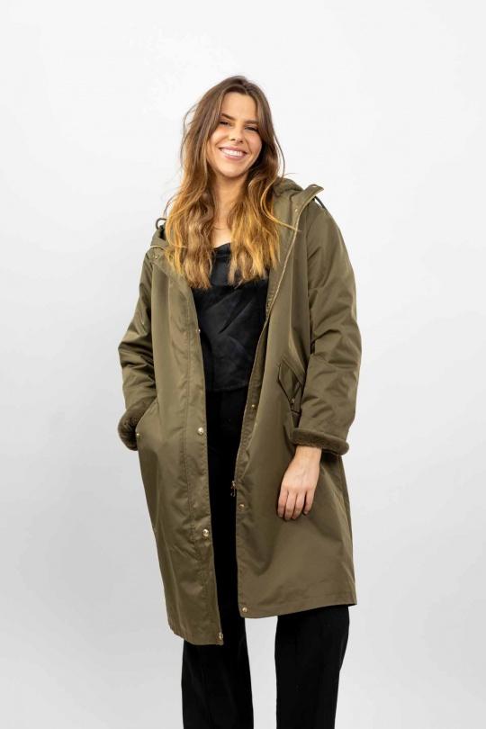 Parkas Femme Kaki Kzell 8726 Efashion Paris