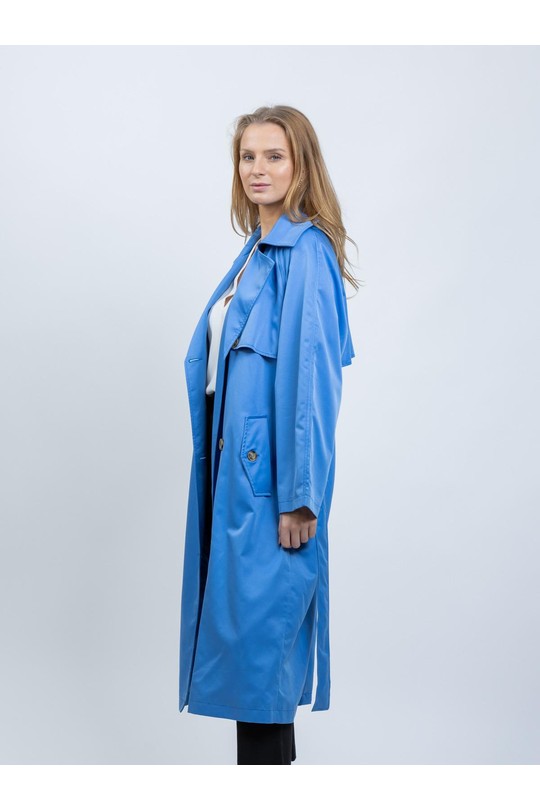 Trenchs Femme Bleu Kzell 3526 Efashion Paris