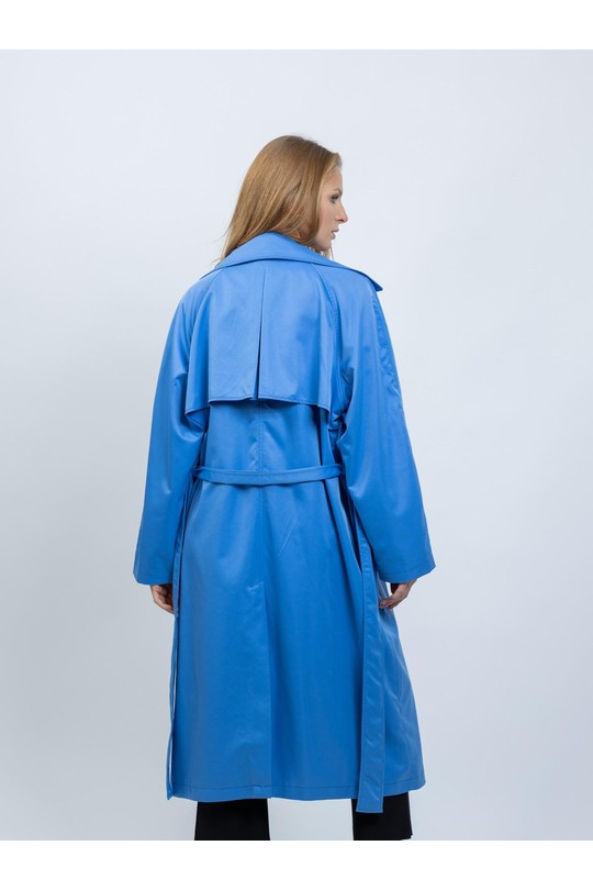 Trenchs Femme Bleu Kzell 3526 Efashion Paris