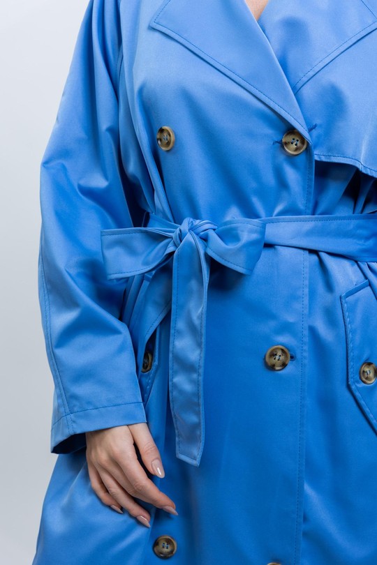 Trenchs Femme Bleu Kzell 3526 Efashion Paris