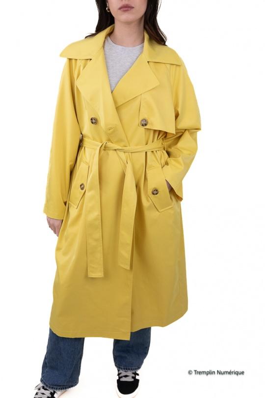 Trenchs Femme Bleu Kzell 3526 Efashion Paris