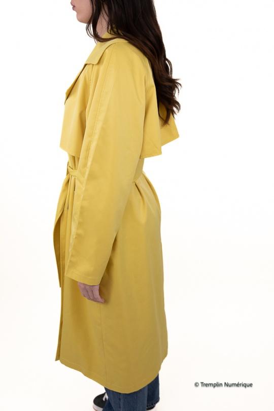 Trenchs Femme Bleu Kzell 3526 Efashion Paris