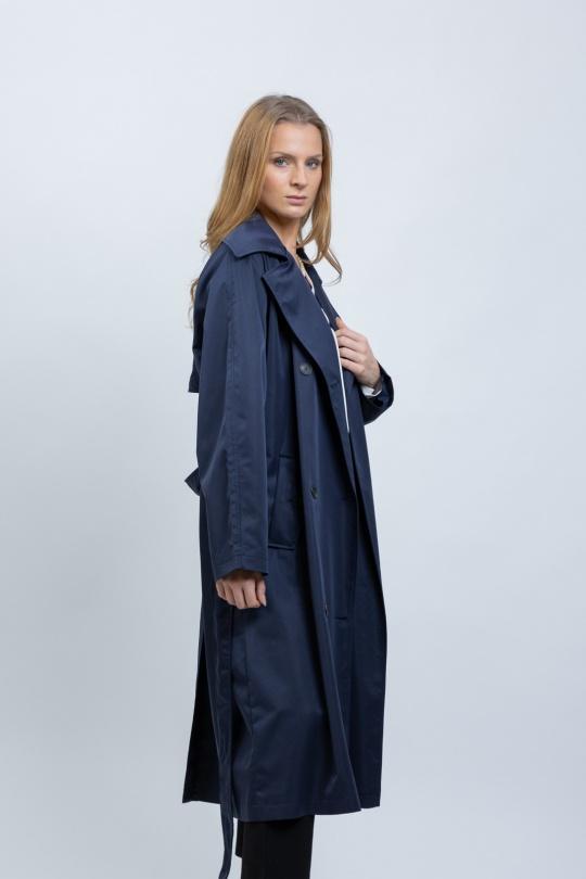 Trenchs Femme Bleu Kzell 3526 Efashion Paris