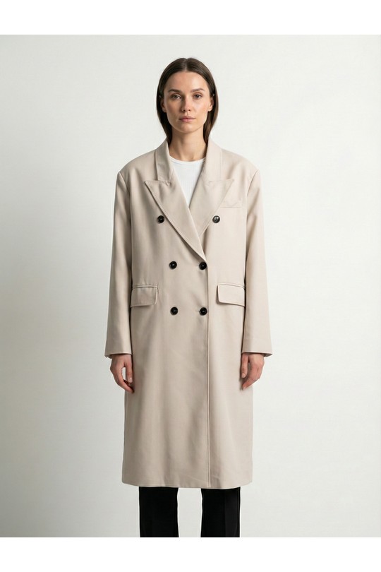 Manteaux Femme Beige Kzell 3530 Efashion Paris