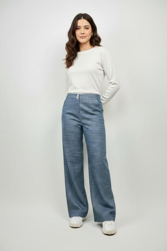 Pantalons Femme Indigo Kzell 3573 Efashion Paris
