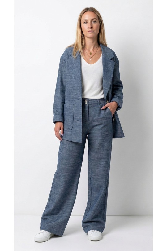 Pantalons Femme Indigo Kzell 3573 Efashion Paris